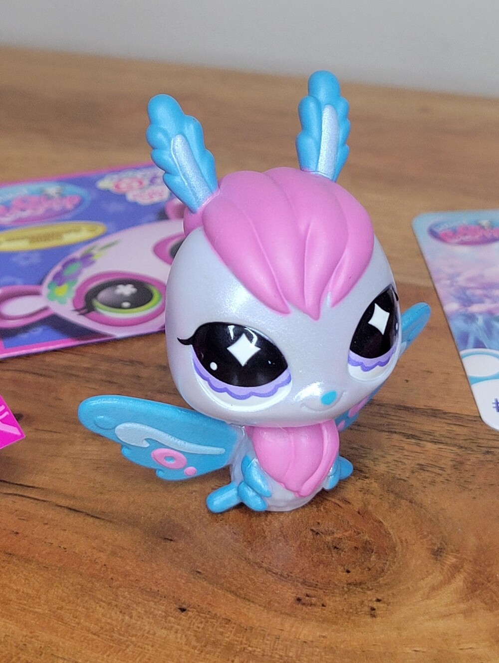 Littlest Pet Shop x Like Nastya Stylin' Kit Blue Pink Moth #475 Authentic LPS